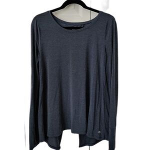 Gap Breathe Open Back Long Sleeve Top M Athletic Yoga Sporty Lounge Activewear